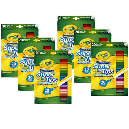 Crayola Washable Super Tips Markers, PK120 BIN588106